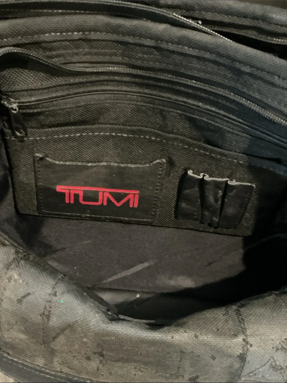 Authentic Tumi vintage Alpha durable ballistic nylon expandable briefcase